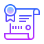 license icon blue purple